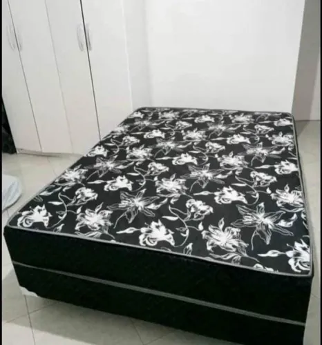 CAMA BOX CASAL + COLCHAO