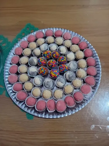 Brigadeiros caseiros feito na hora