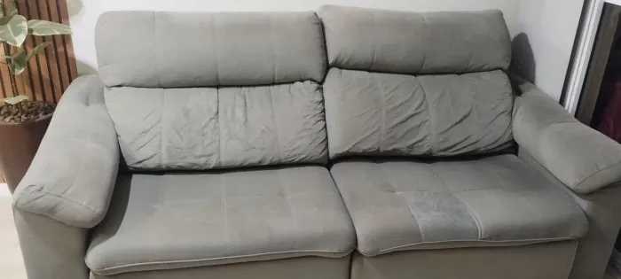 Sofá 2.3mts, retrátil, espuma pillow top