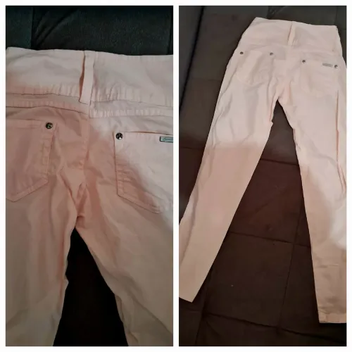Calça de sarja feminina tamanho 12