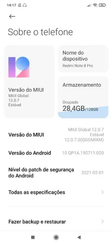 Celular xaomi note 8 pro