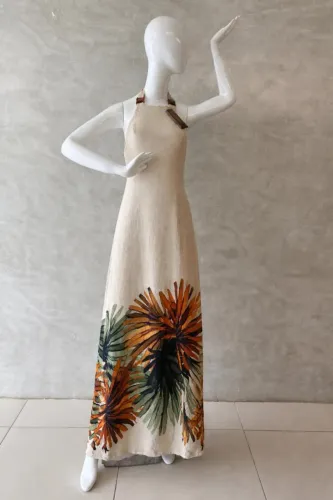 VESTIDO LONGO FEMININO (DEEP) NUNCA USADO