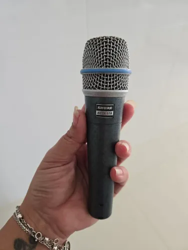 Microfone Shure Beta 57a Profissional Musico Percussão