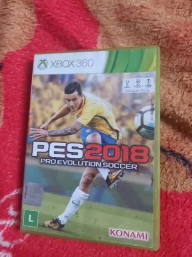 Pes 2018 xbox 360 otimo estado jogo raro