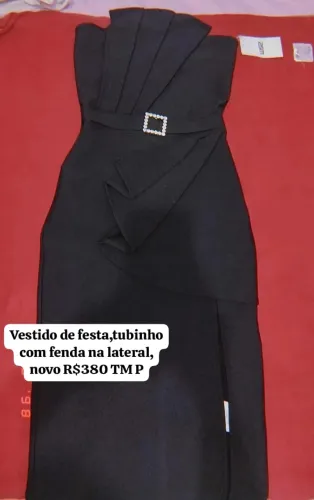 vestido de de festa tubinho e papetes