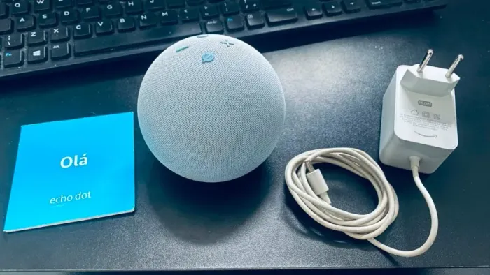 Echo Dot De 4ª Geração - com relógio amazon
