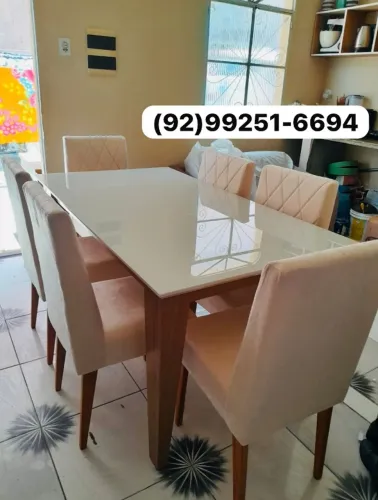 mesa de jantar 6 lugares promoção