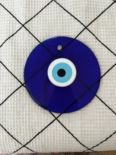 Olho para mau olhado. Vidro. Trazido da Grécia.