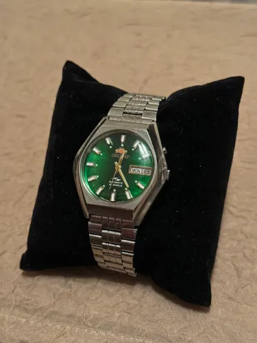 Relógio Orient 3 Estrelas verde vintage