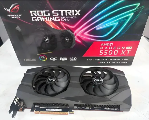 RX 5500 XT 8GB ASUS ROG Strix OC - Excelente estado