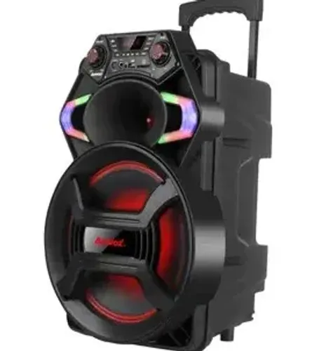 Caixa de Som Amvox Strondo II - Bluetooth Amplificada 550W 10? USB com Tweeter 4 horas bat