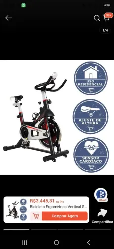 Bicicleta ergormétrica vertical spinning Kikos profissional e residencial F5i c/ monitor