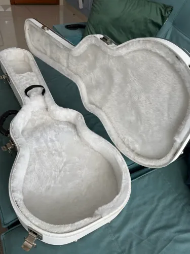 Hard Case Guitarra Les Paul na cor Branca - NOVO