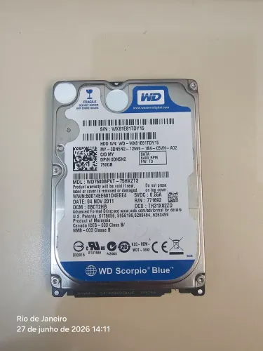 HD WD SCORPIO BLUE 750G 