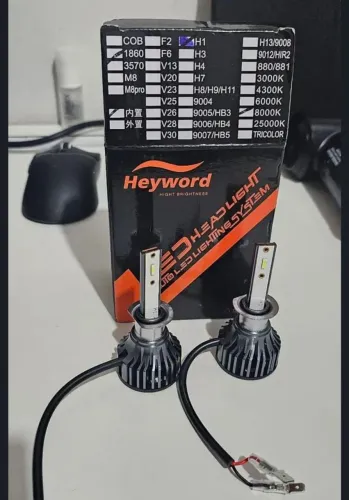 Lâmpadas Led H1, H3, H4, H7, H11, HB4 e T10.