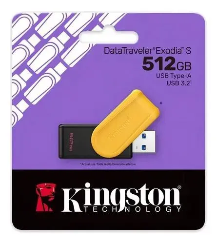 PEN DRIVE KINGSTON DATATRAVELER EXODIA S 512GB ? USB 3.2 GEN 1