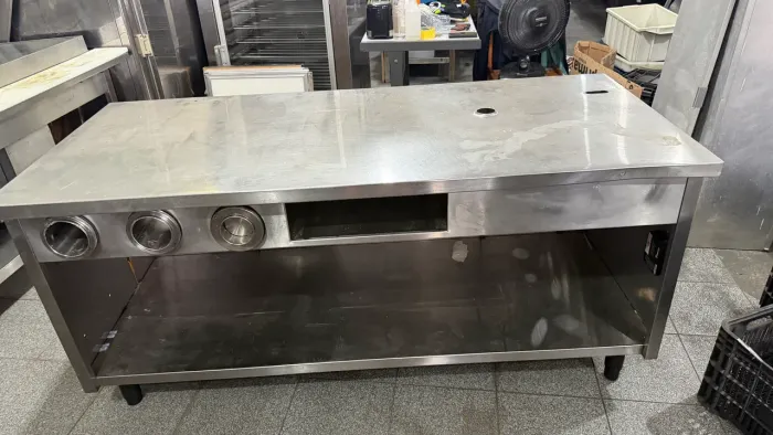 Balcão de aço inox
