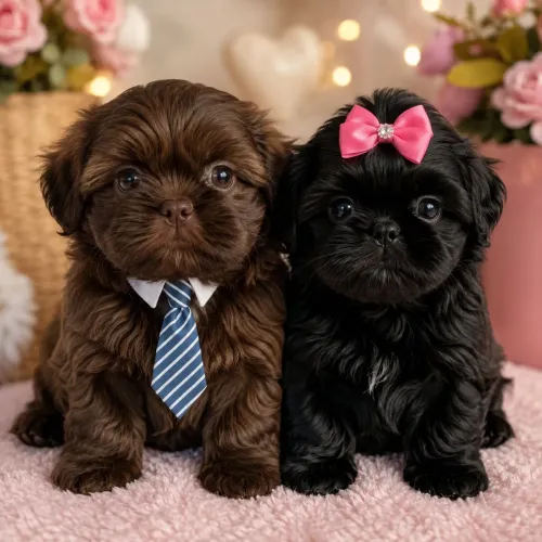 Shih tzu filhotes na promoção