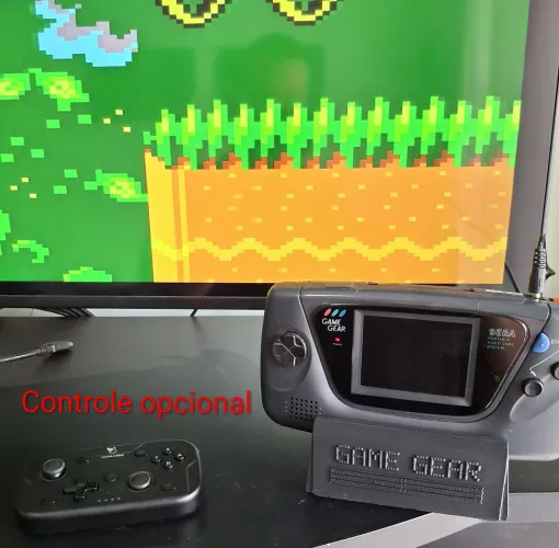 Game Gear consolizado (switch) com HDMI, bluetooth e tela IPS