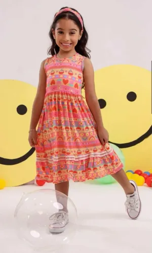 Vestido infantil para meninas