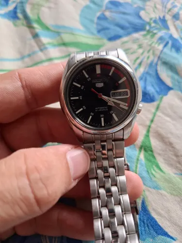 Relógio Seiko 5 Automático Clássico Snk375k1 Calendário 1
