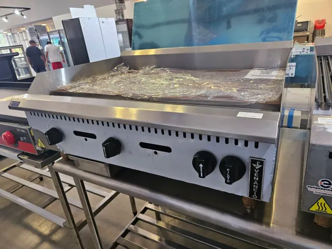 chapa a gás para fritura 90cm 19mm - nova