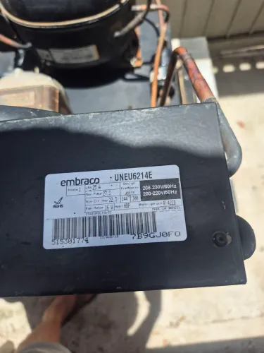 Unidade condensadora neu6214e embraco