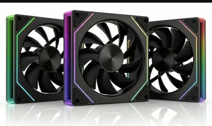 Kit com 3 Fans Reverse ARGB Prism Pro 6 120mm 3 pinos 5v. ?  *R$