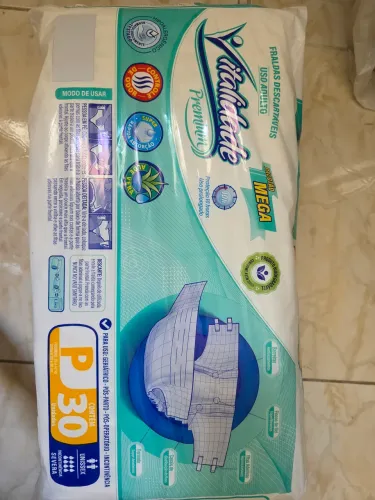 Fraldas geriatrica p premium marca vitalidade
