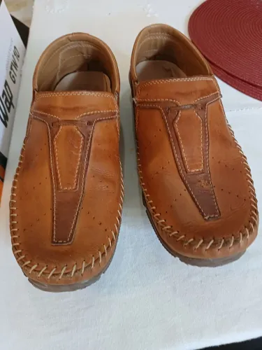 Sapato mocassim em couro