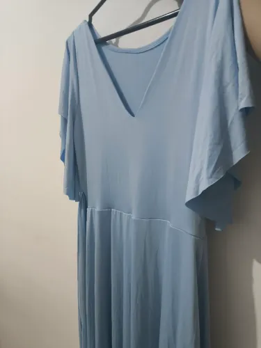Vestido madrinha azul bebê tamanho G