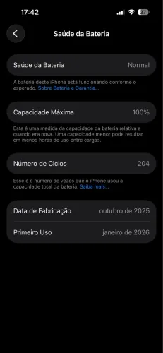 TROCO IPHONE 16 128gb bateria 100%