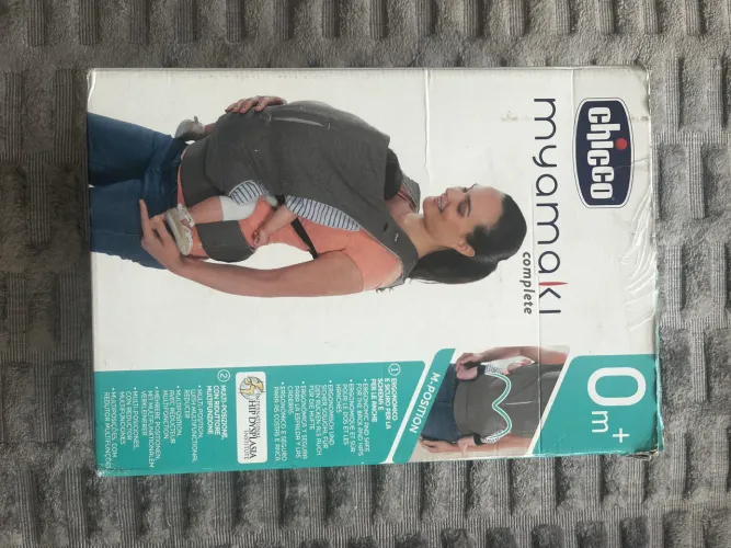 Canguru Chicco Myamaki - Pouquíssimo uso, com adaptador RN, caixa e nota