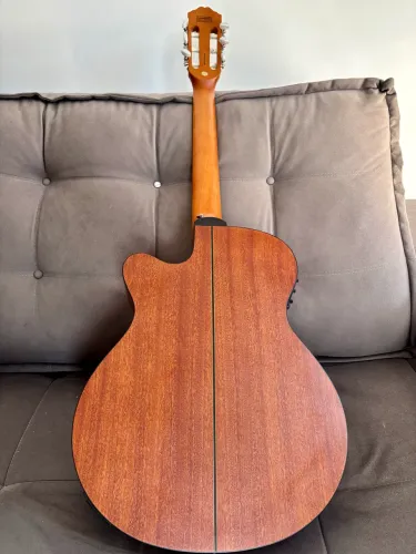 Violão eletroacústica Strinberg Black SL200C para destros mahogany acetinado