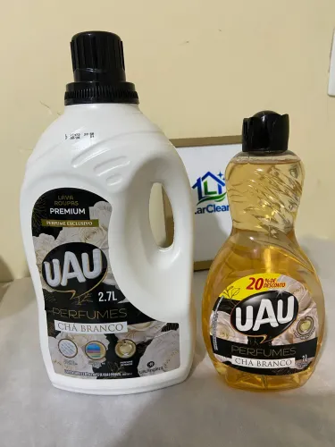 Lava roupas 2,7L Chá branco + Limpador perfumado 1L