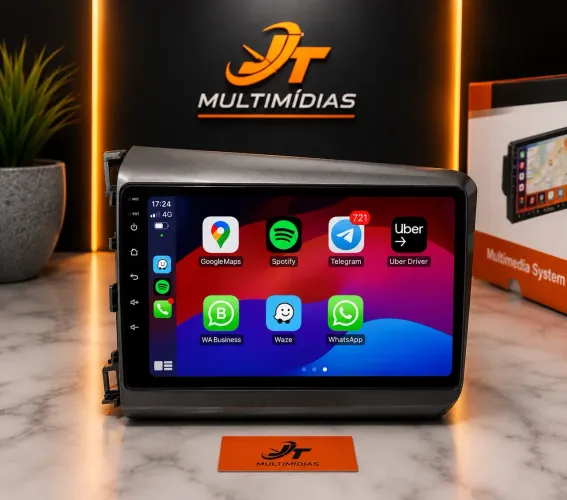 MULTIMÍDIA HONDA CIVIC G9 12 A 16 - ANDROID  | CARPLAY | INSTALAÇÃO EM DOMICÍLIO 