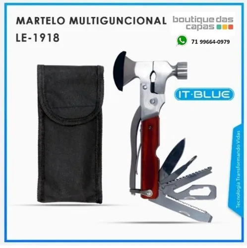 Martelo multifuncional canivete it-blue LE-1918