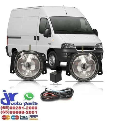Kit Farol de Milha Ducato 2005 2006 2007 2008 2009 Auxiliar Neblina 