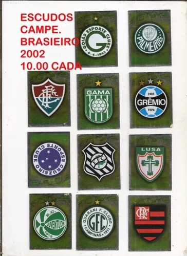 figurinhas campeonato brasileiro 2002 - avulsas