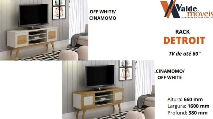 Rack Detroit 1.60 para Tv de até 60" **novo na caixa**