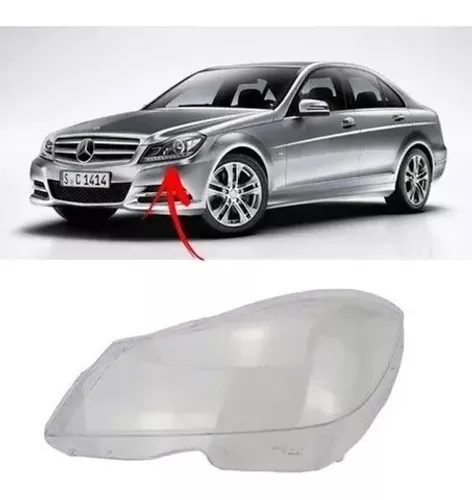 Lente Farol Esquerdo Mercedes Benz C180 C200 2012 2013 e 2014
