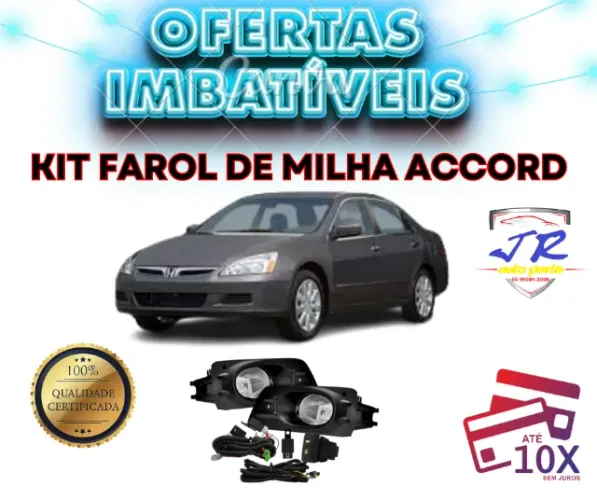 Kit Farol Neblina Accord 06/09