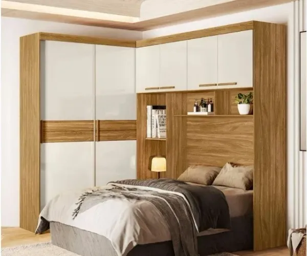 Guarda Roupa Modulado Florença com L - Fazemos Entrega - Promoção