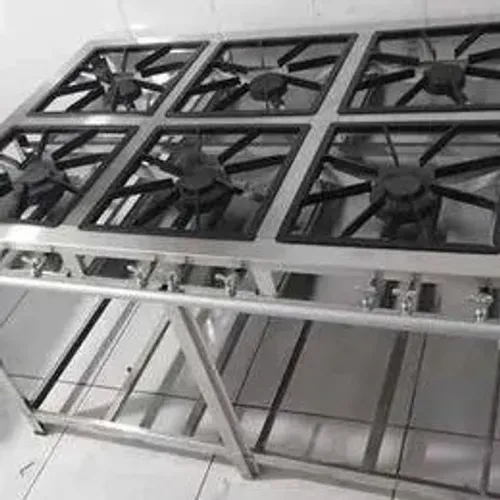 Fogão de parede  maxi inox 40x40 6 queimadores mistos - Guilherme