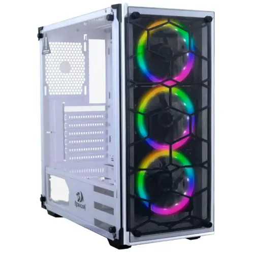 Gabinete Gamer Redragon WheelJack White *Sem Fan Led* - ATX, Micro-ATX e Mini-ITX - WZetta