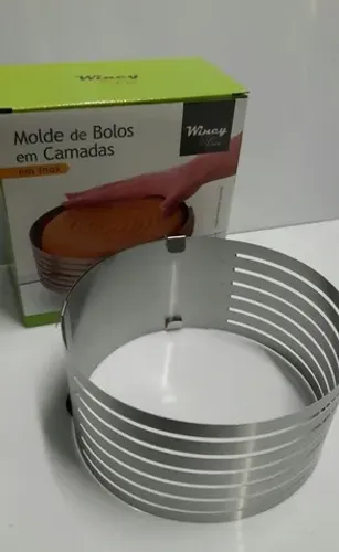 Molde Forma De Bolos Em Camadas Em Inox Wincy Ixb03041