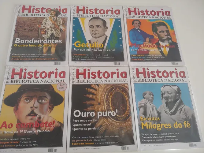 Revistas de Historia da Biblioteca Nacional - 6 edições