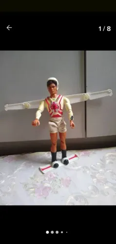 Boneco Max Steel mega sky dive funcionando