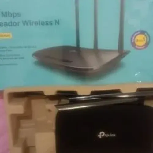 Roteador Wireless Tp-link Wifi Roteador Repetidor AP TL-WR940N 450mbps  3 Antenas 5 Portas