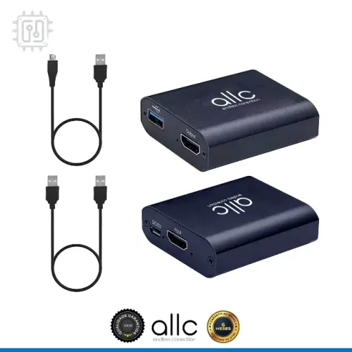 Placa De Captura Audio Video 4k Full HD Hdmi 1080p Usb 3.0 Gamer - ALLC